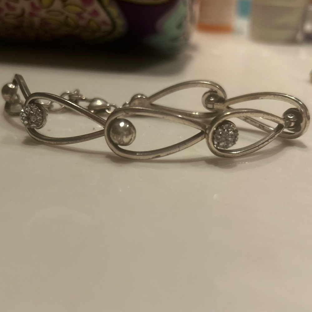 Brighton Silver Bracelet with Crystal Accents